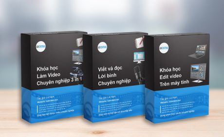 Ảnh đại diện khóa học làm video chuyên nghiệp 3 trong 1 bao gồm kỹ năng quay phim, viết lời thuyết minh và dựng phim.