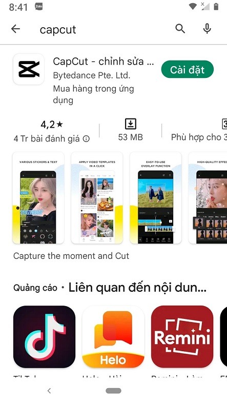 bước 1 tải và cài đặt app