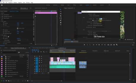 Chỉnh kích thước video trong Premiere Pro