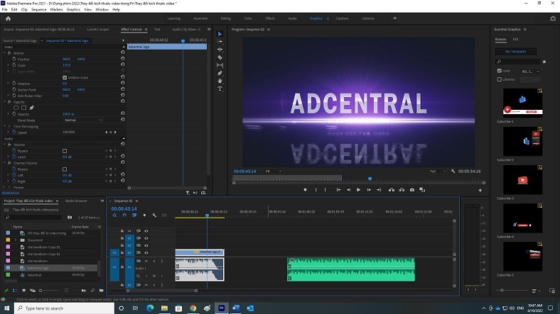 Kích cỡ video bị phóng to