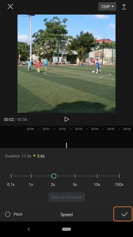 Áp dụng chức năng Speed