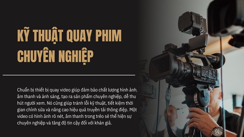 Nhà quay phim chuyên nghiệp ứng dụng kỹ thuật và tư duy nghệ thuật để kể chuyện bằng hình ảnh qua ống kính trong khóa học quay dựng video.
