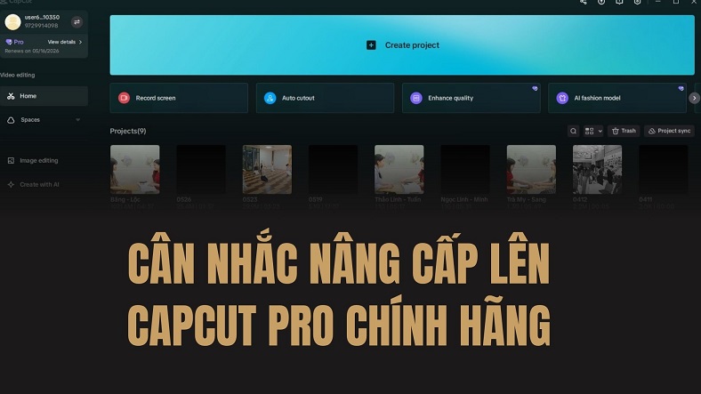 Hình ảnh minh họa các giải pháp thay thế cho CapCut PC phiên bản cũ, bao gồm CapCut Pro chính hãng và tận dụng tính năng miễn phí bản mới.